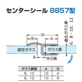 シリコンシール材 MFS-B型、特殊両面テープ MFT ガラスドア関連商品