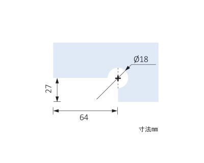 画像3: ストップ付きアングルポビットミニ　戸当り、左/右