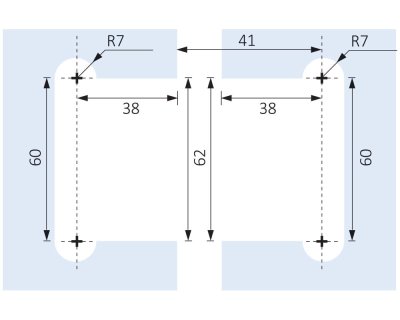 画像3: 真鍮ガラスドア用ヒンジ（丁番）ガラス板取付けタイプ