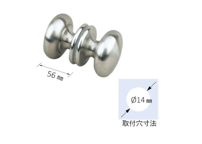 【INAL】ドアハンドル604.75　直径75mm