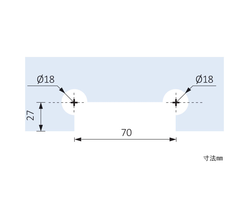 inal,欄間ガラスと固定ガラスに取り付けて使用する両開きドア用戸当り,155